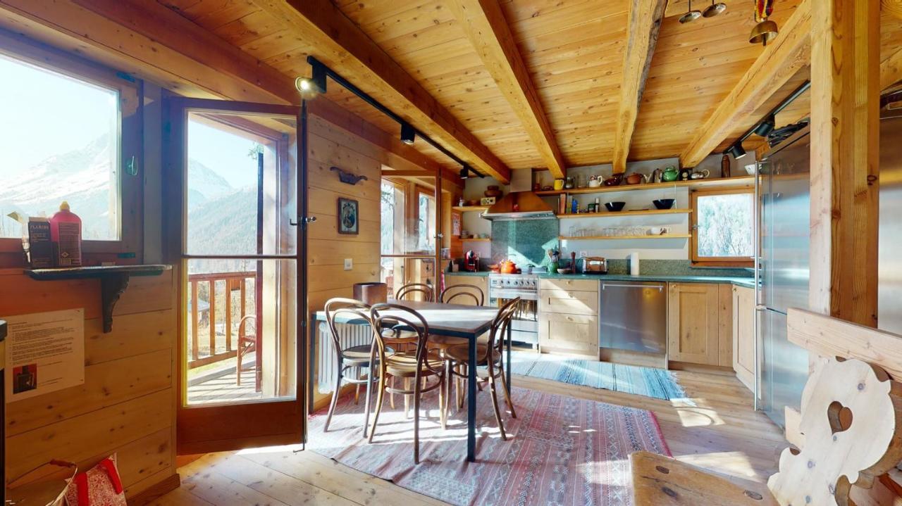 Idyllic Chalet In Evolene, With View On The Dent Blanche And The Mountains Apartment Bagian luar foto